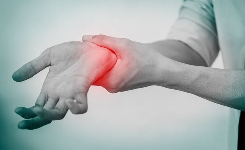 dor con artrose da articulación do pulso